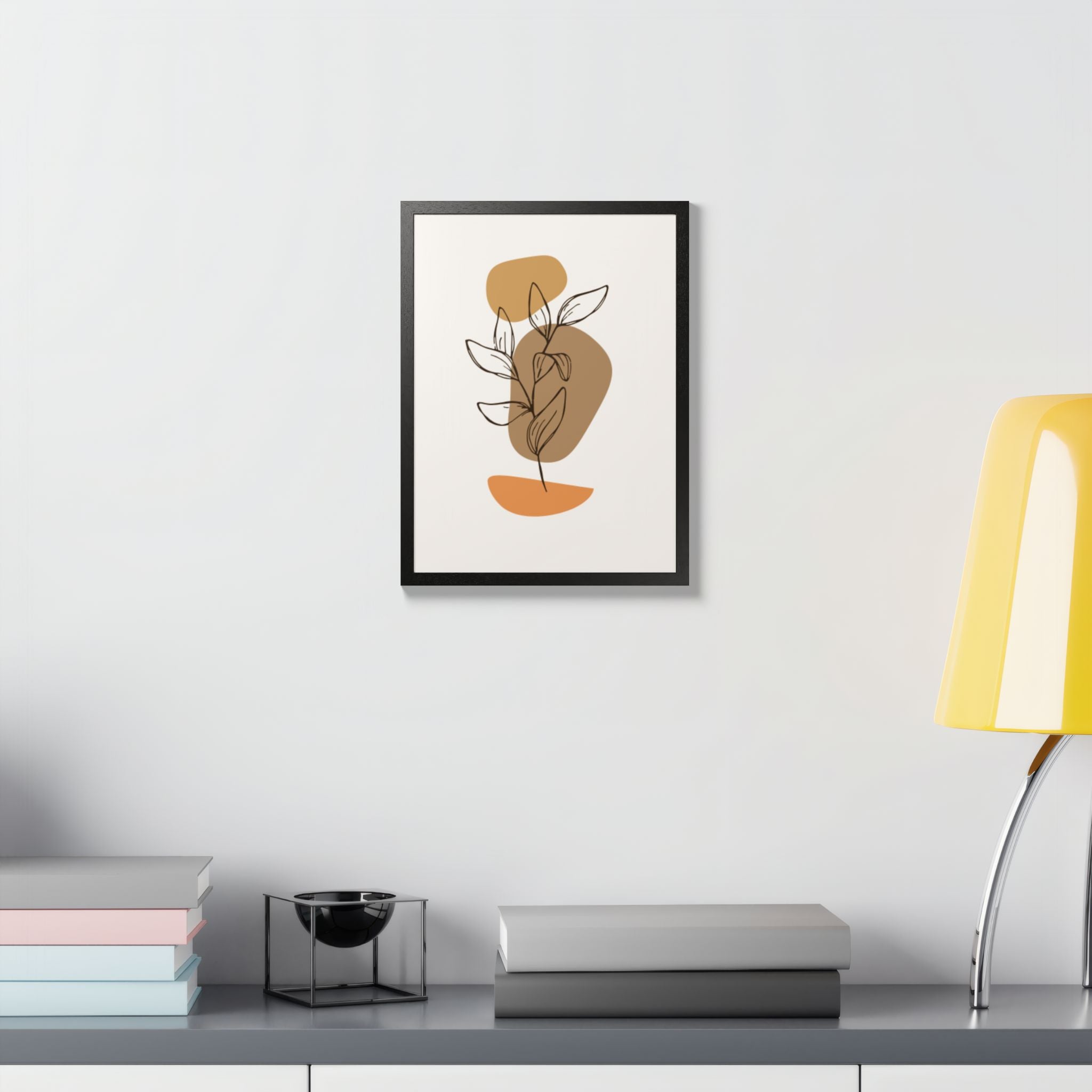 Multi-Color Framed Poster | Abstract Wall Art, Boho Home Decor | Pattern 9