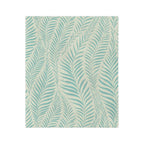Microfiber Blanket | Soft Throw for Home Decor - Aqua Palm Leaf - SnugLiving