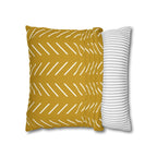 Cushion Cover, Throw pillow Case for Couch (Single Piece) : Yellow Pattern - SnugLiving