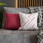 Cushion Cover, Throw pillow Case for Couch (Single Piece) : Patterned Crimson - SnugLiving