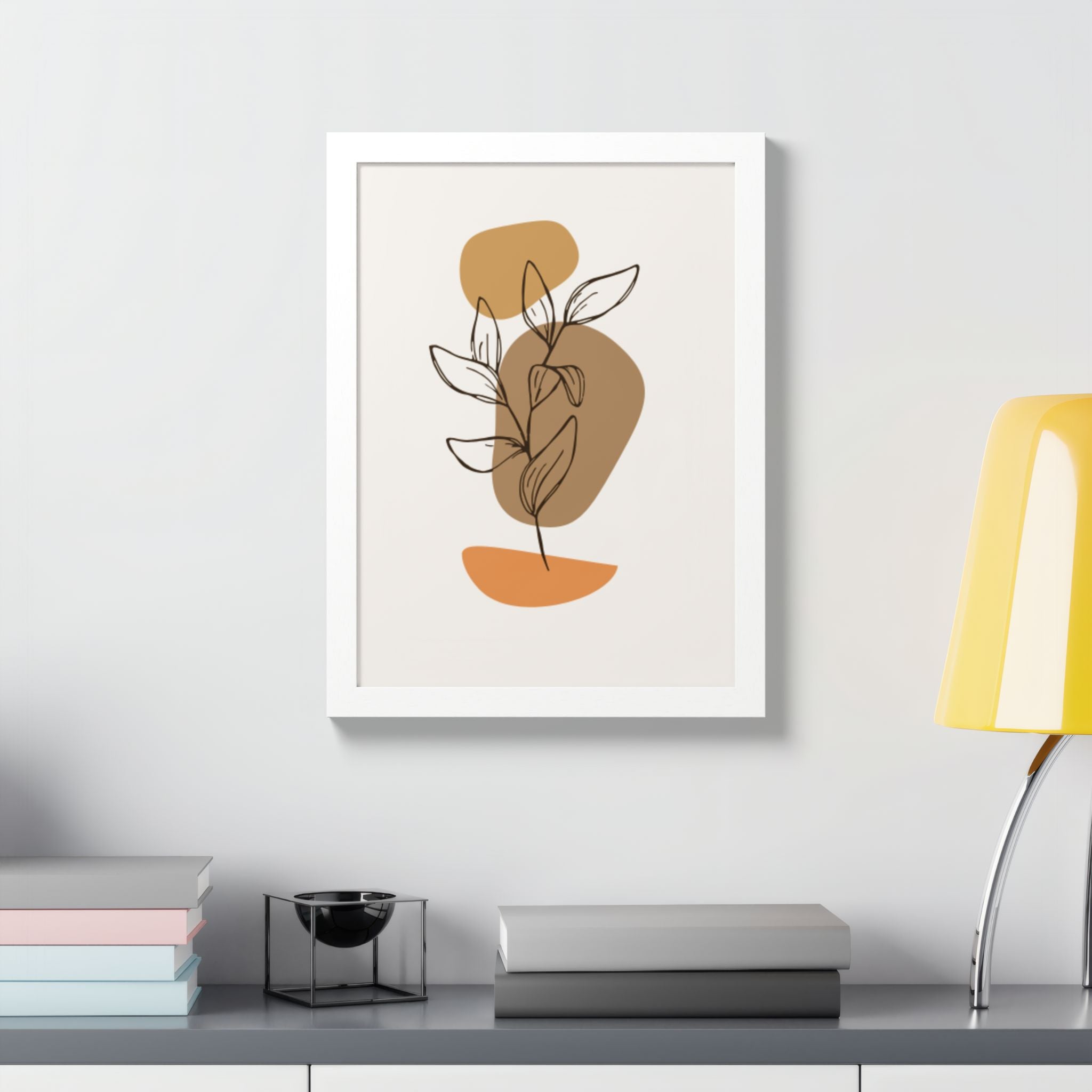 Multi-Color Framed Poster | Abstract Wall Art, Boho Home Decor | Pattern 9