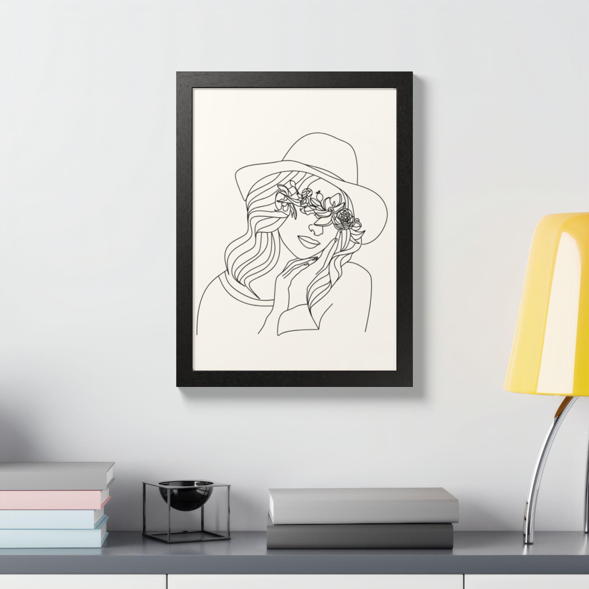 Multi-Color Framed Poster | Abstract Wall Art, Boho Home Decor | Pattern 4