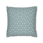 Cushion Cover, Throw pillow Case for Couch (Single Piece) : Patterned Grey Azure - SnugLiving