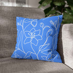 Cushion Cover, Throw pillow Case for Couch (Single Piece) : Soft Blue - SnugLiving