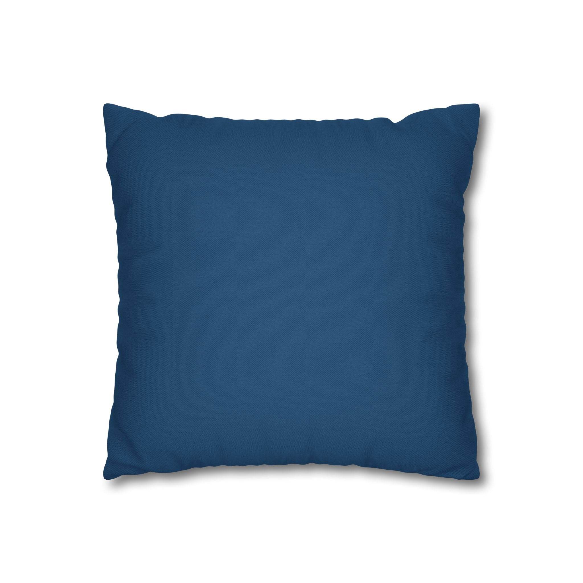Cushion Cover, Throw pillow Case for Couch ( Single Piece) : Blue & Grey Pattern - SnugLiving