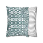Cushion Cover, Throw pillow Case for Couch (Single Piece) : Patterned Grey Azure - SnugLiving