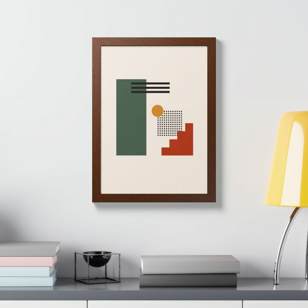 Multi-Color Framed Poster | Abstract Wall Art, Boho Home Decor | Pattern 3