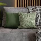Cushion Cover, Throw pillow Case for Couch (Single Piece) : Leafy Pattern - SnugLiving