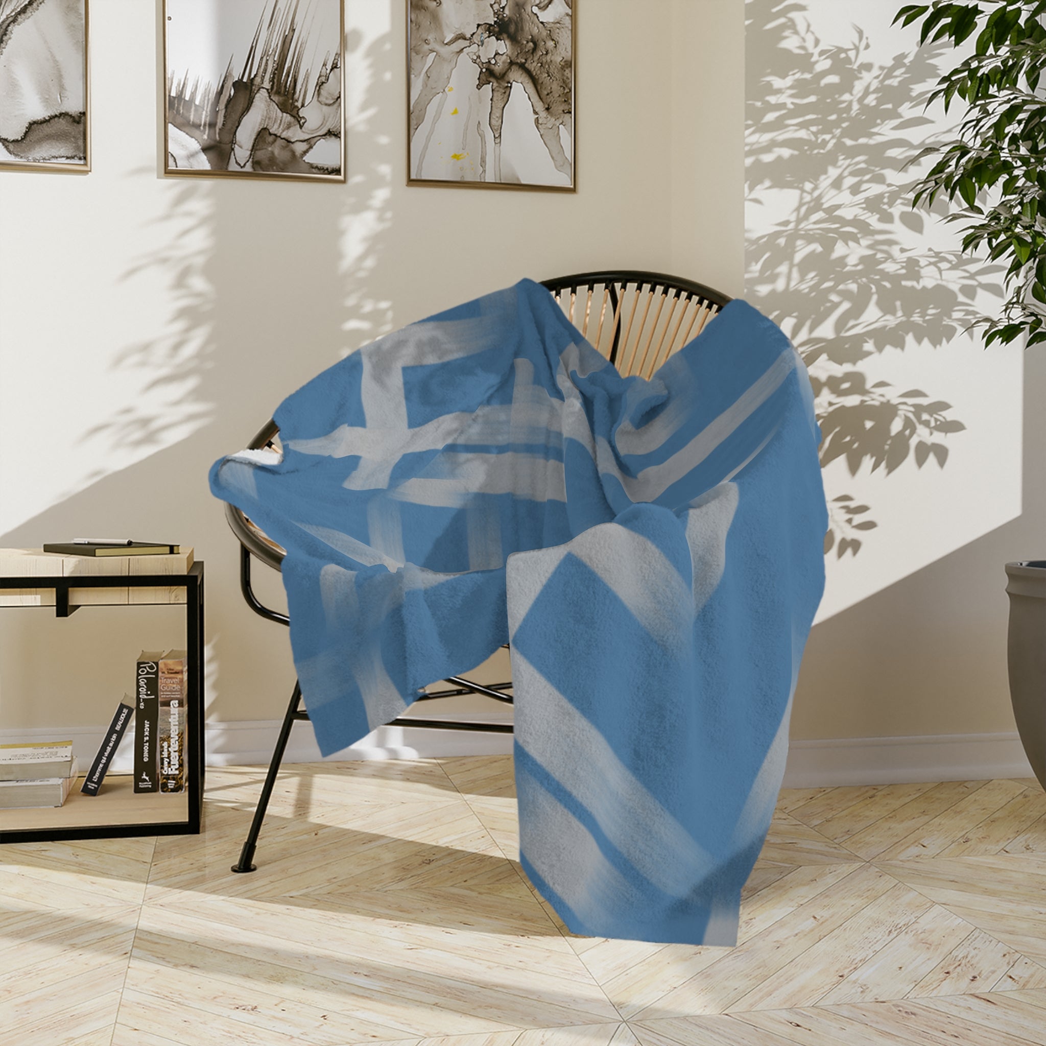 Microfiber Blanket | Soft Throw for Home Decor - Blue