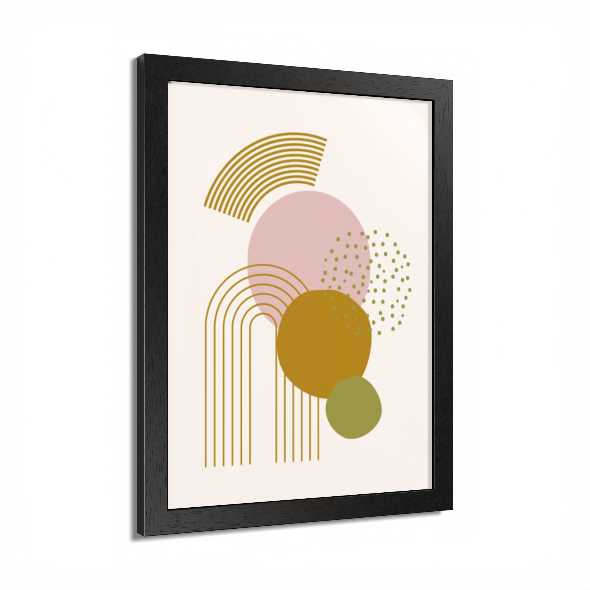 Multi-Color Framed Poster | Abstract Wall Art, Boho Home Decor| Pattern 1