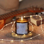 White Sage and Lavender Scented Candle, Aromatic Glass Candle | SnugLiving - SnugLiving