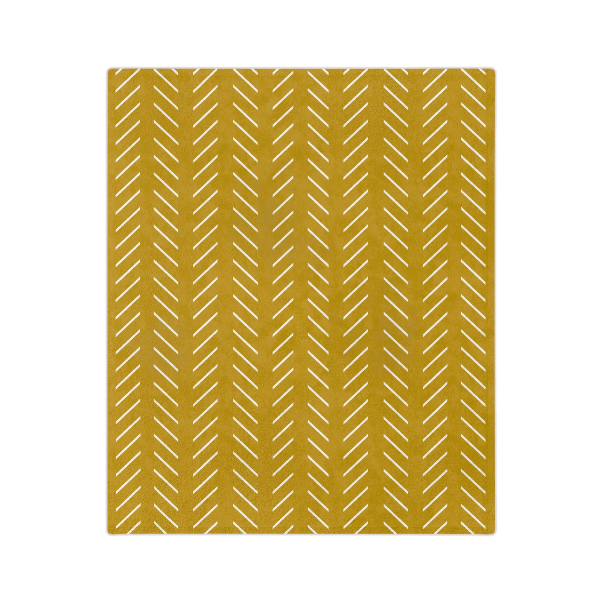 Microfiber Blanket | Soft Throw for Home Decor : Mustard Yellow