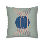 Two Way Cushion Cover, Throw pillow Case for Couch (Single Piece) : Blue Pattern - SnugLiving