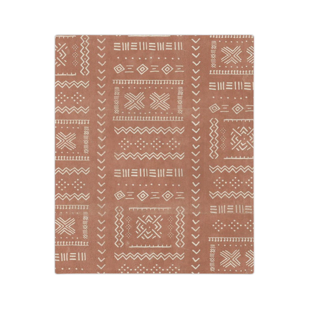 Microfiber Blanket | Soft Throw for Home Decor - Pastel Grey Orange