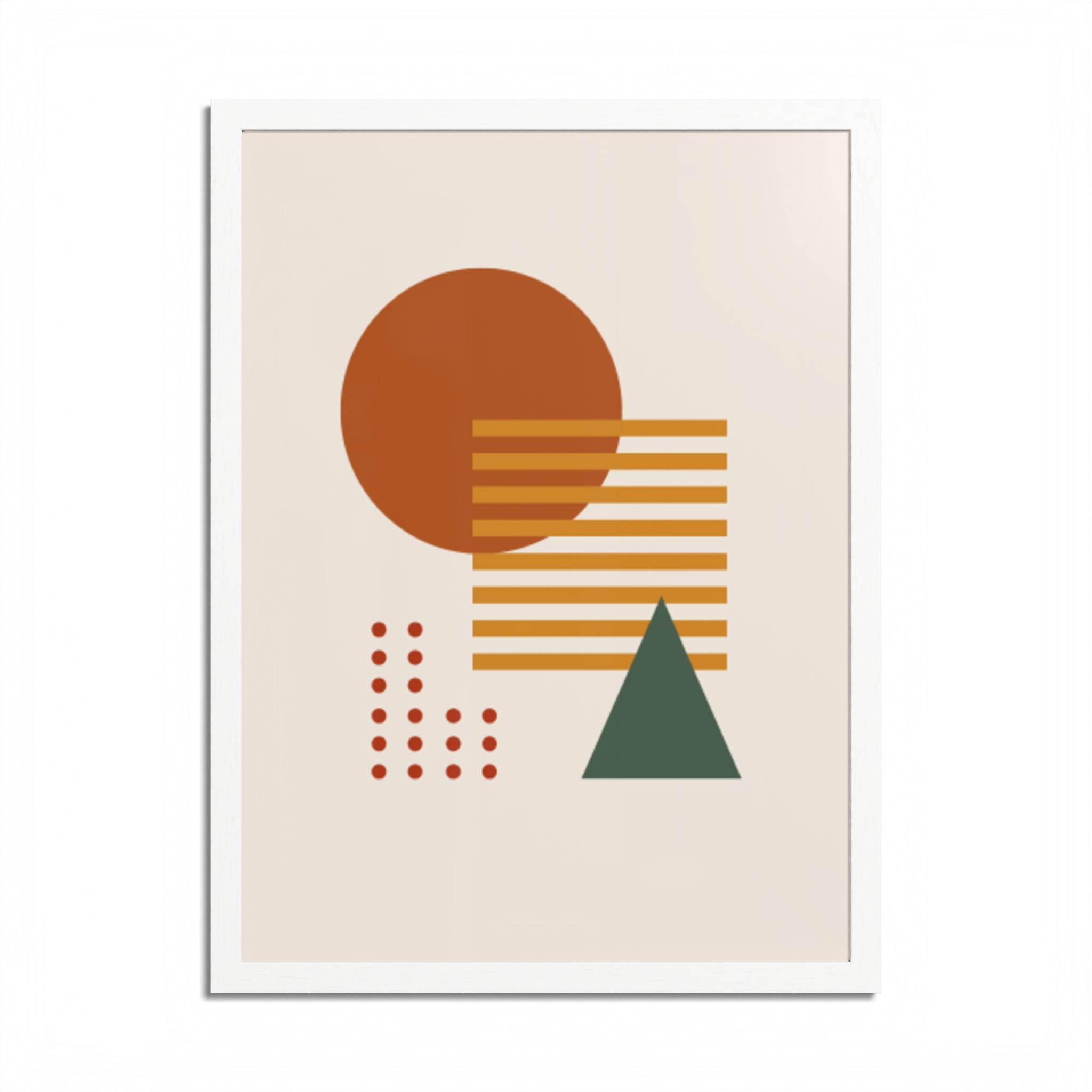 Multi-Color Framed Poster | Abstract Wall Art, Boho Home Decor | Pattern 2