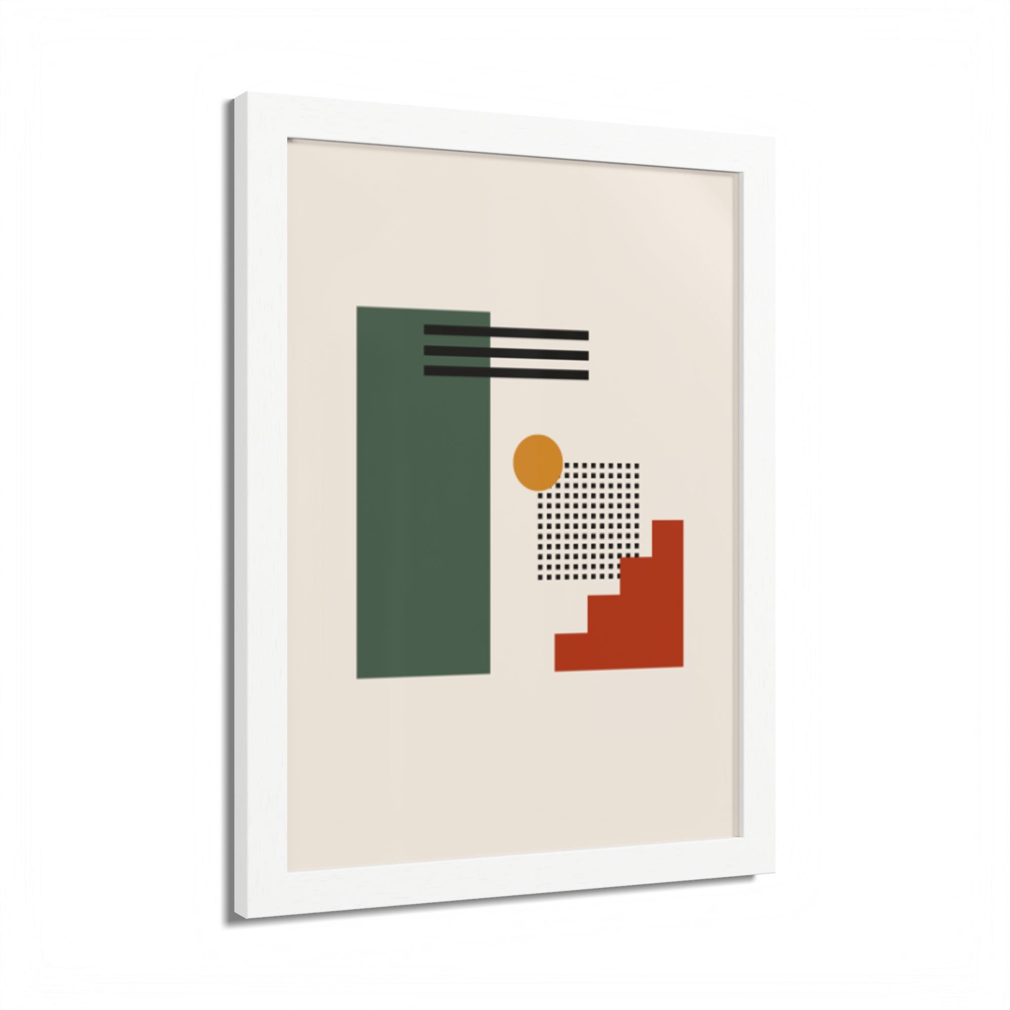 Multi-Color Framed Poster | Abstract Wall Art, Boho Home Decor | Pattern 3