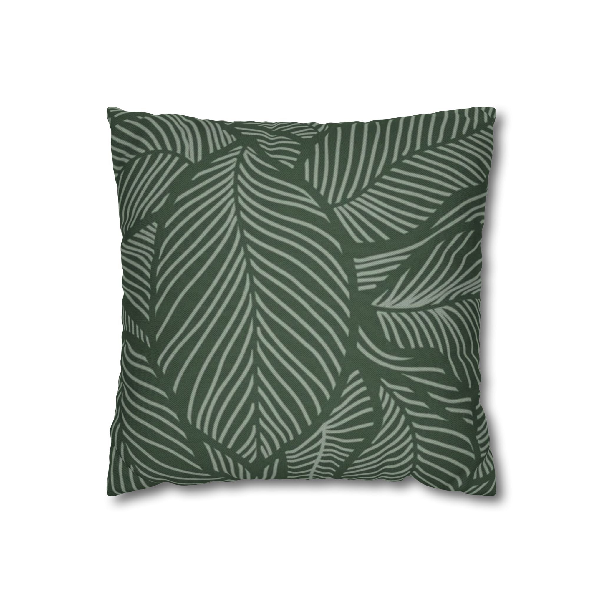 Cushion Cover, Throw pillow Case for Couch ( Single Piece) : Emerald Green