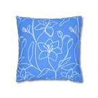 Cushion Cover, Throw pillow Case for Couch (Single Piece) : Soft Blue - SnugLiving
