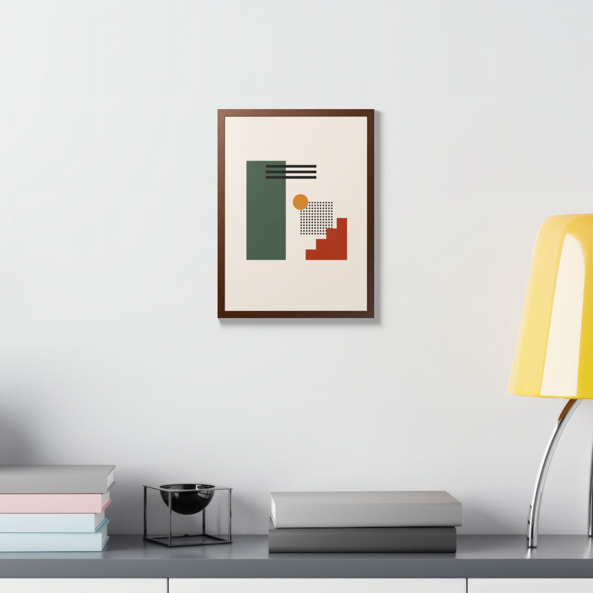 Multi-Color Framed Poster | Abstract Wall Art, Boho Home Decor | Pattern 3
