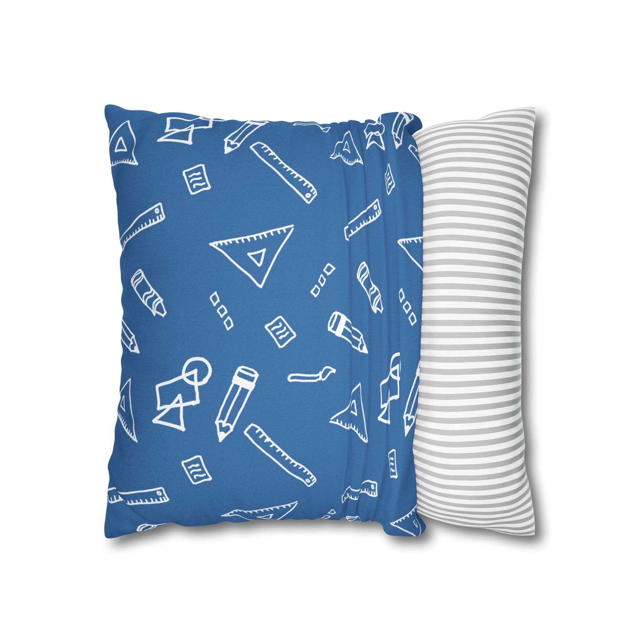 Cushion Cover, Throw pillow Case for Couch (Single Piece) : Azure - SnugLiving