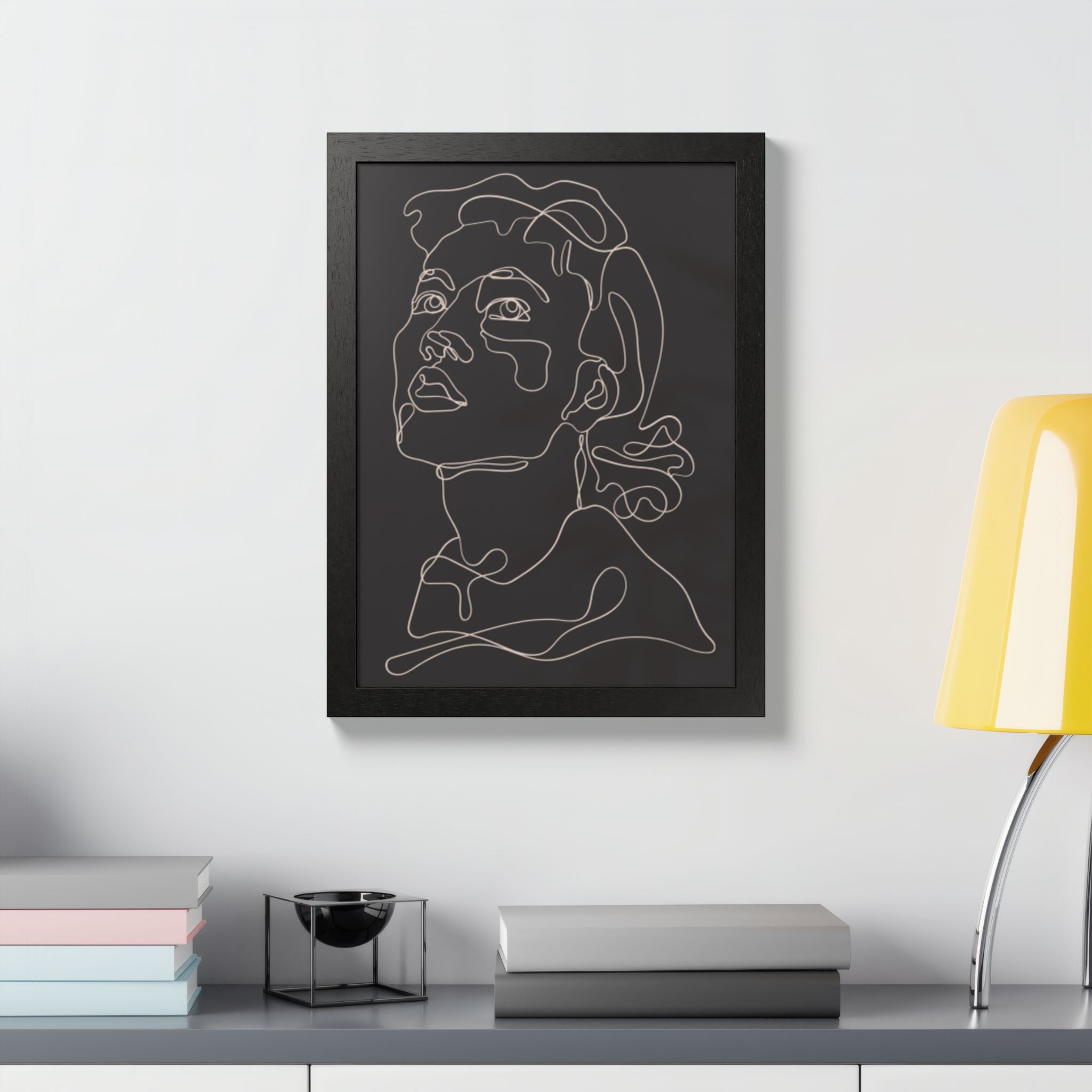 Multi-Color Framed Poster | Abstract Wall Art, Boho Home Decor | Pattern 6