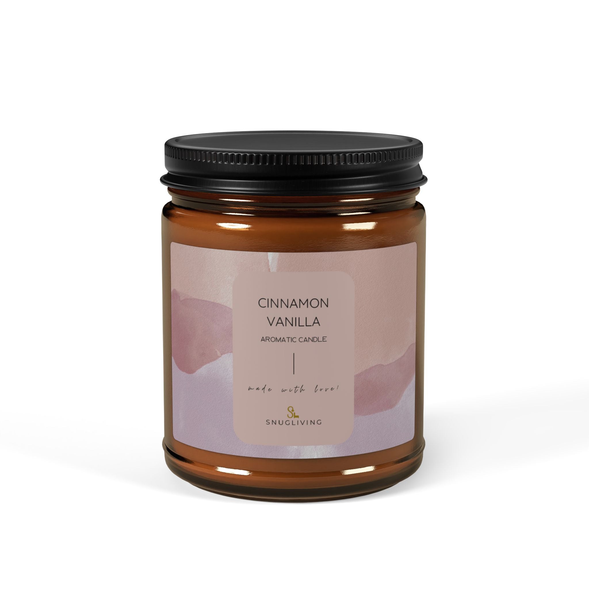 SnugLiving Aromatic/Scented Soy Candle : Cinnamon Vanilla