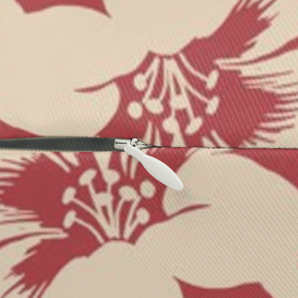 Lounge Pillow, Throw Pillow with Fillers/Insert ( Single Piece) : Vermillion Red