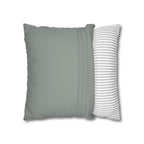 Cushion Cover, Throw pillow Case for Couch (Single Piece) : Grey Azure - SnugLiving