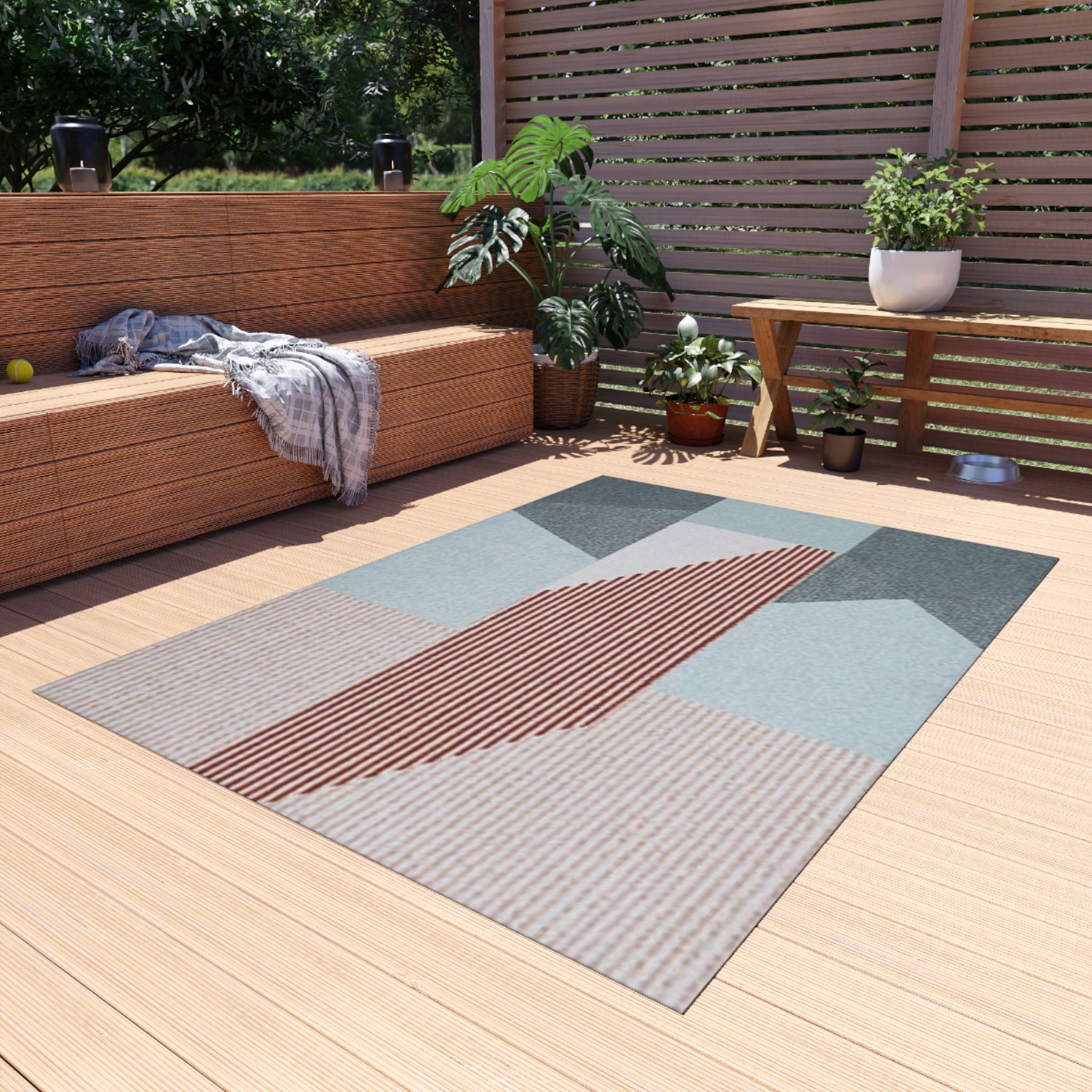 Stylish Outdoor Rug for Patios, Decks, and Gardens | Perfect for Home Decor, Picnics, Beach Days, Outdoor Gatherings