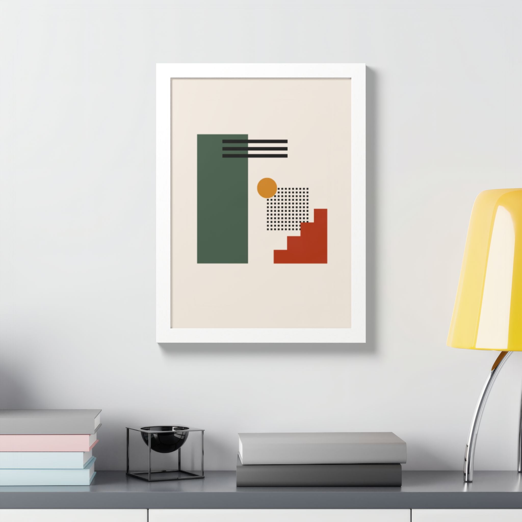 Multi-Color Framed Poster | Abstract Wall Art, Boho Home Decor | Pattern 3