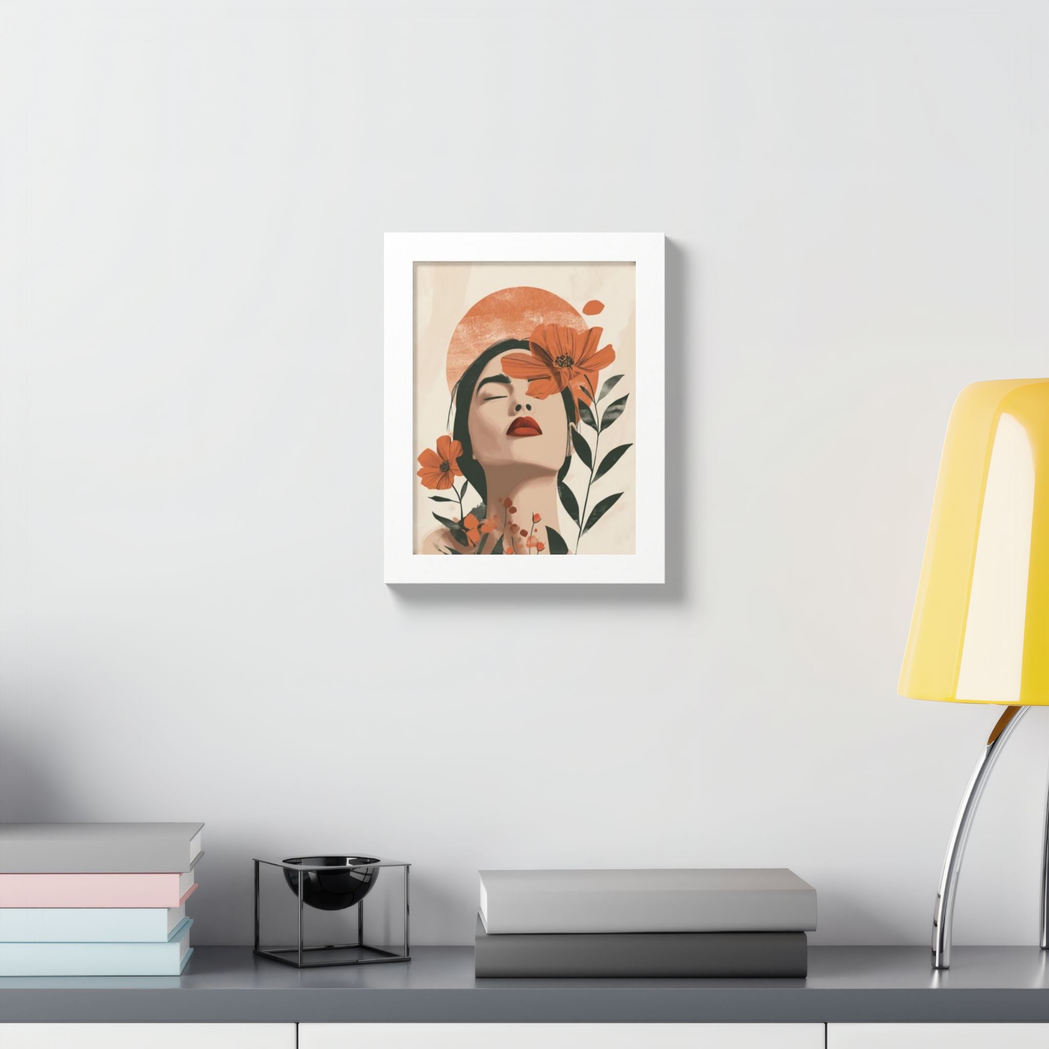 Multi-Color Framed Poster | Abstract Wall Art, Boho Home Decor | Pattern 10