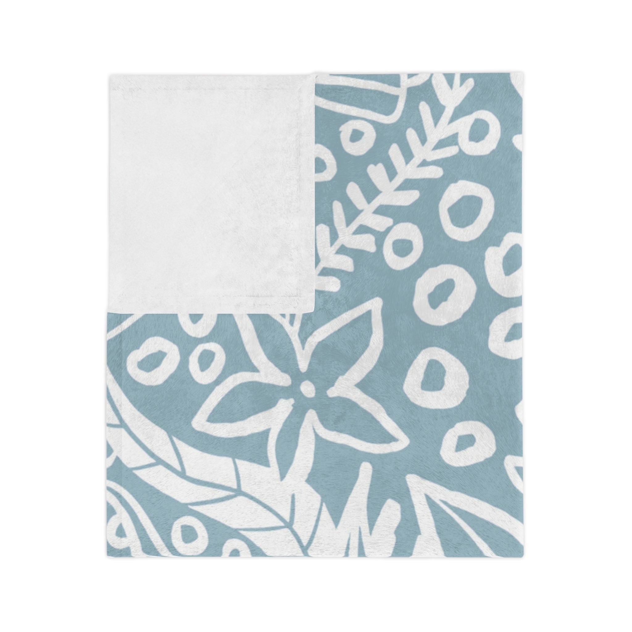 Microfiber Blanket | Soft Throw for Home Decor - Light Azure