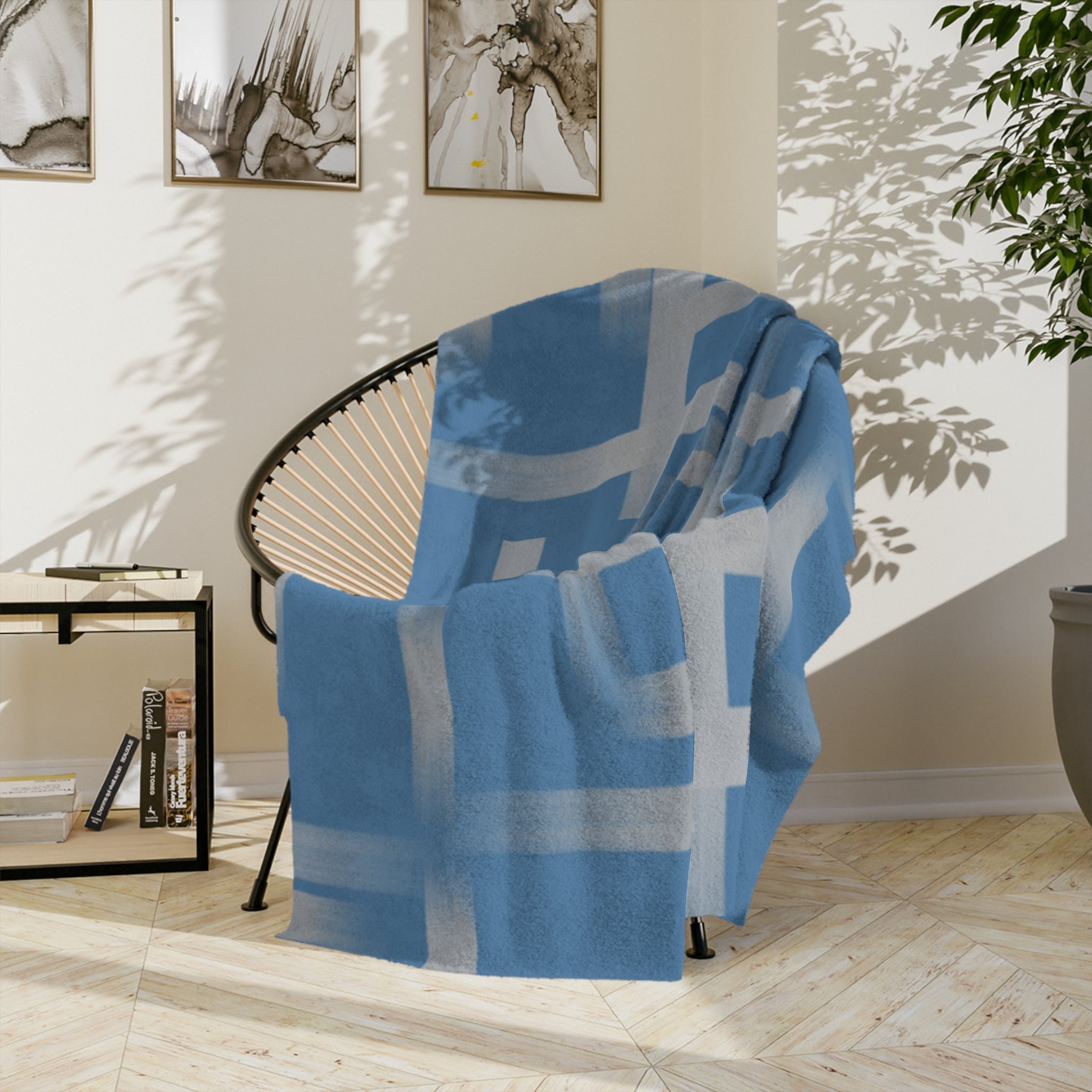 Microfiber Blanket | Soft Throw for Home Decor - Blue