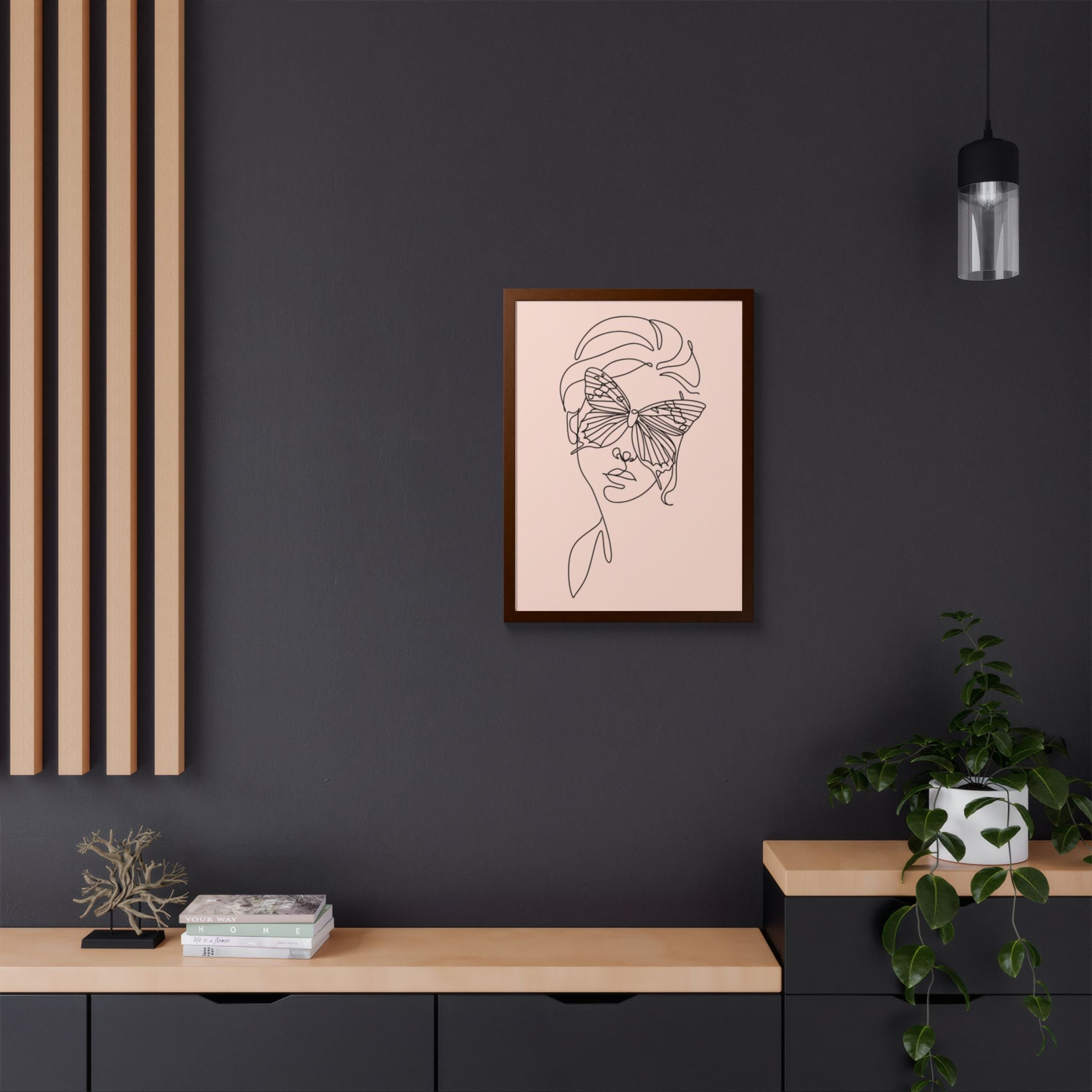 Multi-Color Framed Poster | Abstract Wall Art, Boho Home Decor | Pattern 7