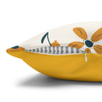 Cushion Cover, Throw pillow Case for Couch (Single Piece) : Floral Warm Orange - SnugLiving