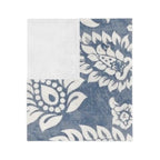 Microfiber Blanket | Soft Throw for Home Decor - Blue & White Floral - SnugLiving