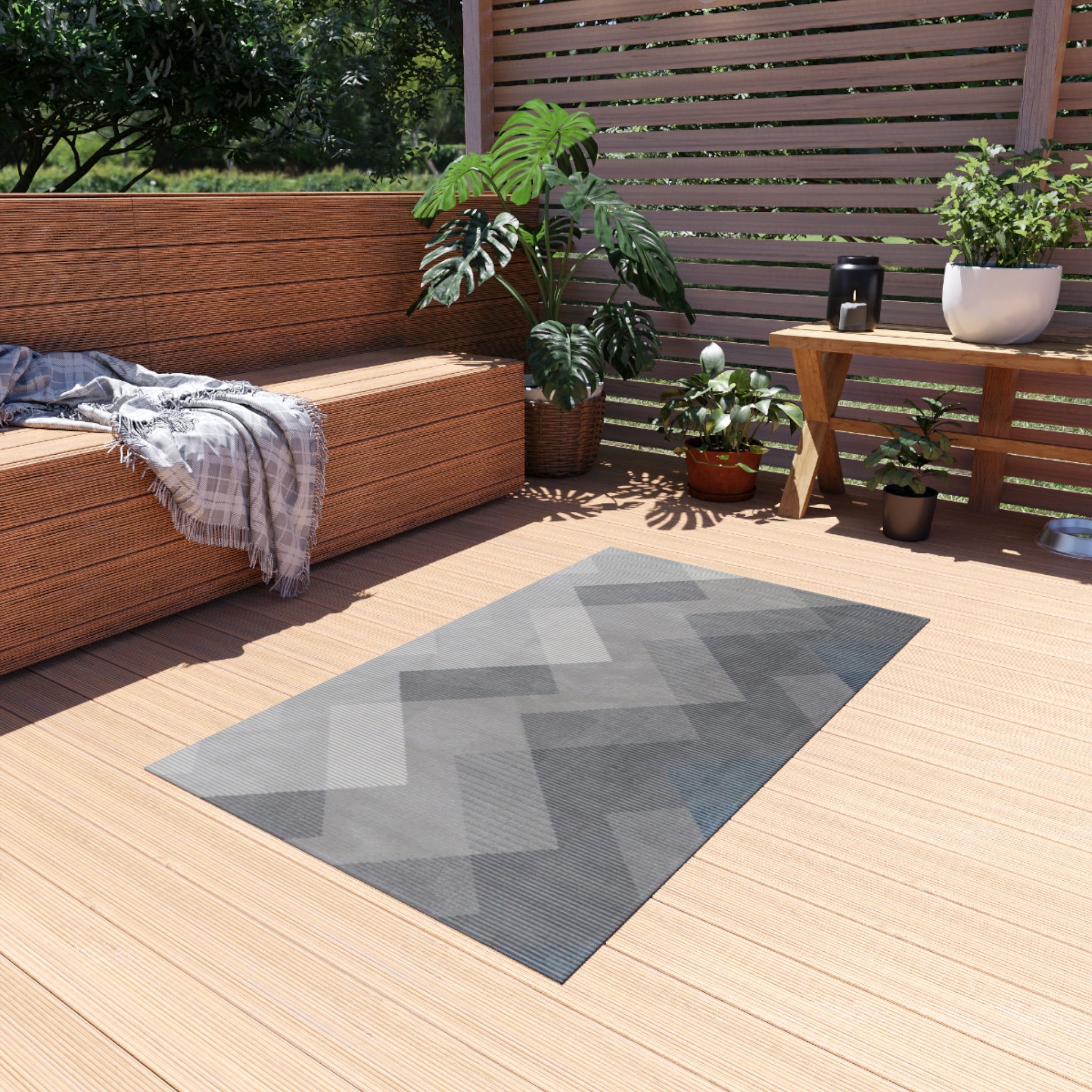Stylish Outdoor Rug for Patios, Decks, and Gardens | Perfect for Home Decor, Picnics, Beach Days, Outdoor Gatherings