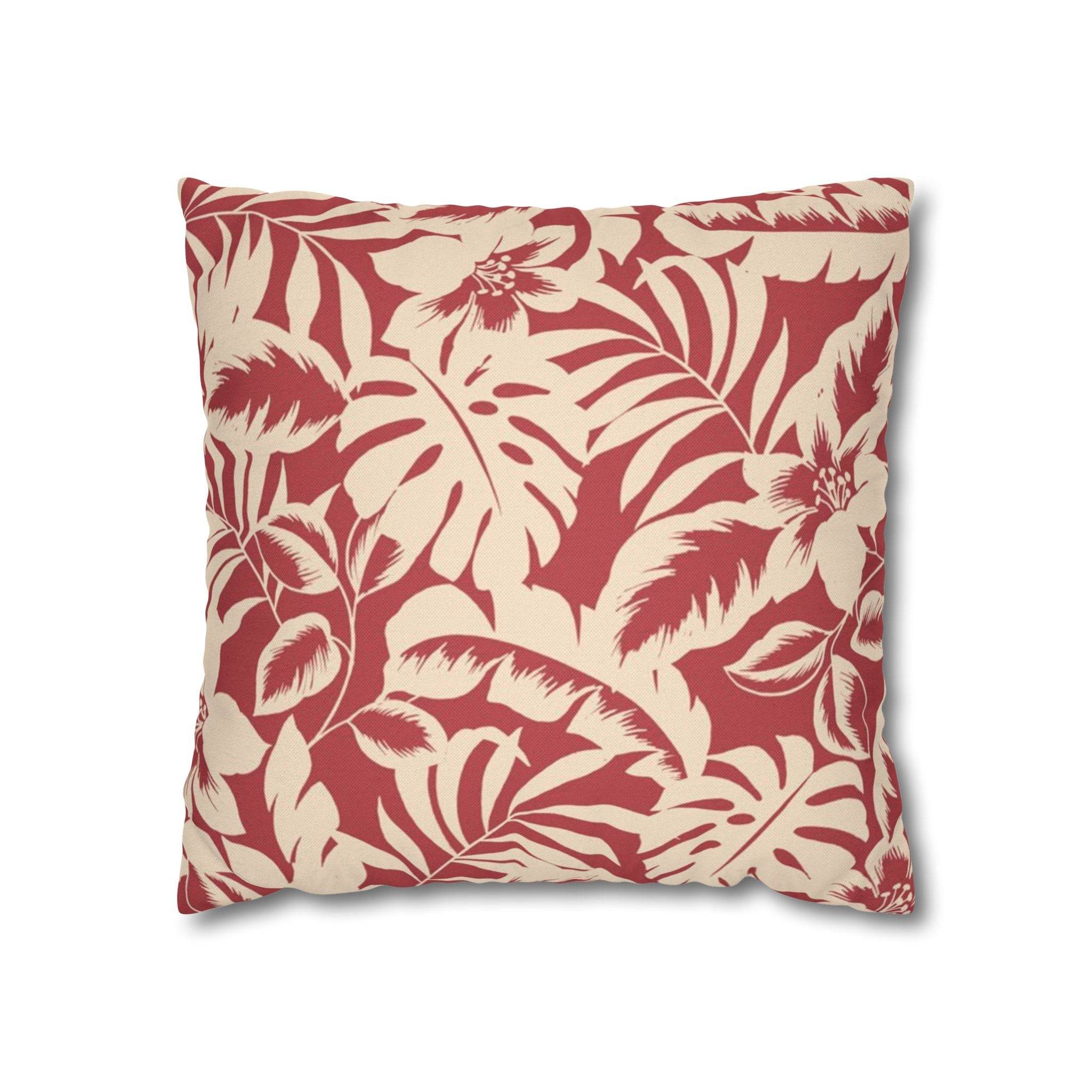 Cushion Cover, Throw pillow Case for Couch (Single Piece) : Vermillion Red - SnugLiving