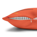 Cushion Cover, Throw pillow Case for Couch (Single Piece): Vivid Orange - SnugLiving