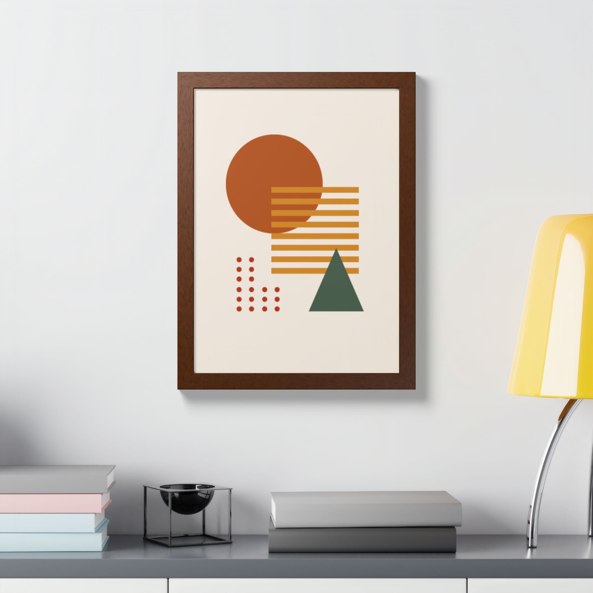 Multi-Color Framed Poster | Abstract Wall Art, Boho Home Decor | Pattern 2