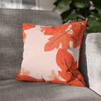 Cushion Cover, Throw pillow Case for Couch (Single Piece): Vivid Orange - SnugLiving