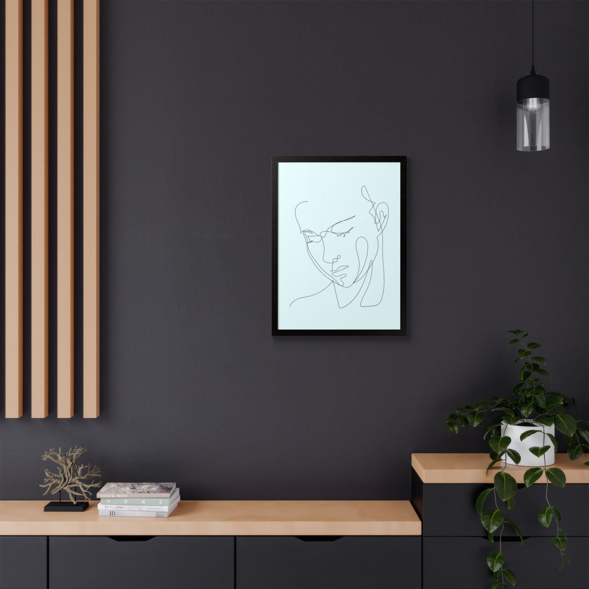 Multi-Color Framed Poster | Abstract Wall Art, Boho Home Decor | Pattern 8