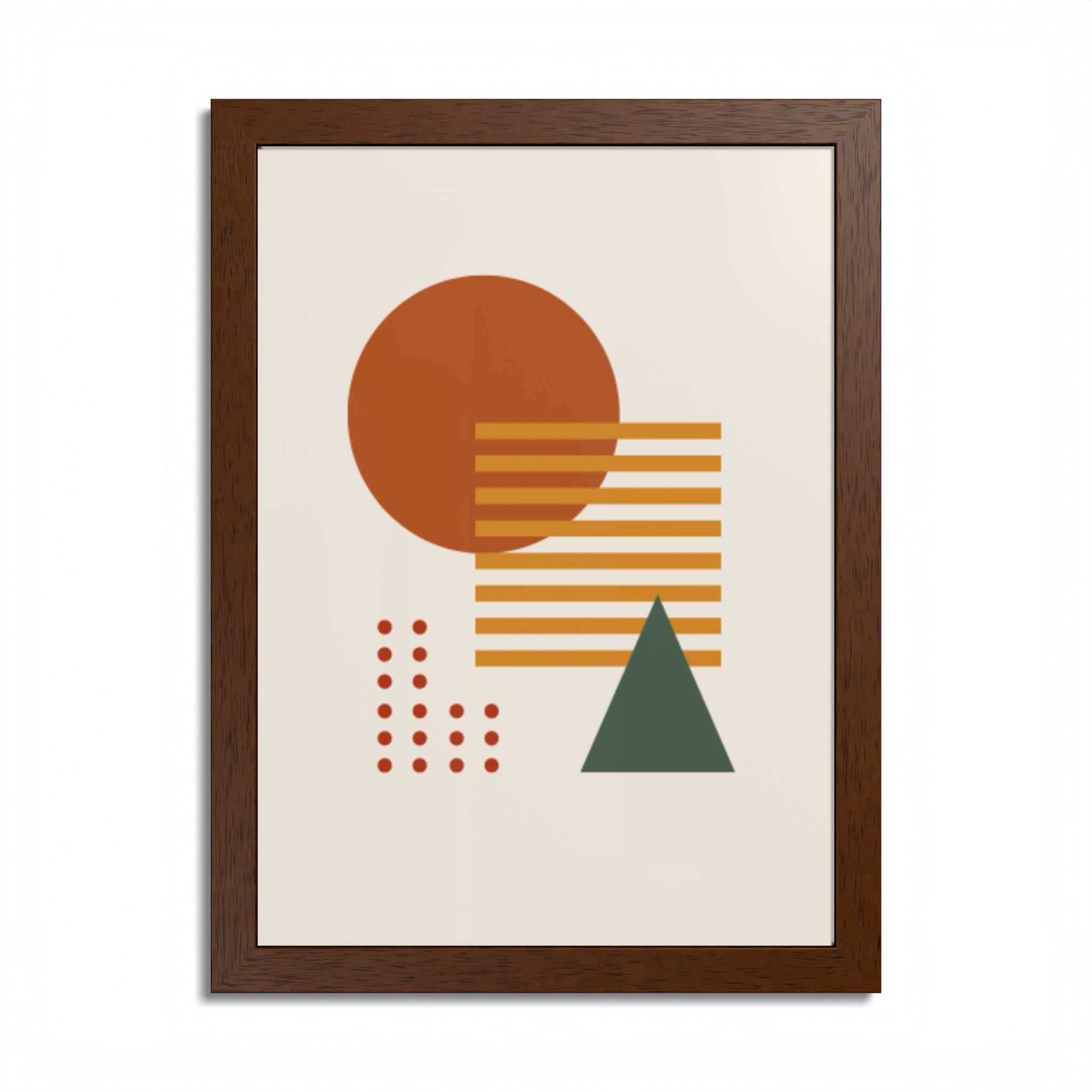 Multi-Color Framed Poster | Abstract Wall Art, Boho Home Decor | Pattern 2