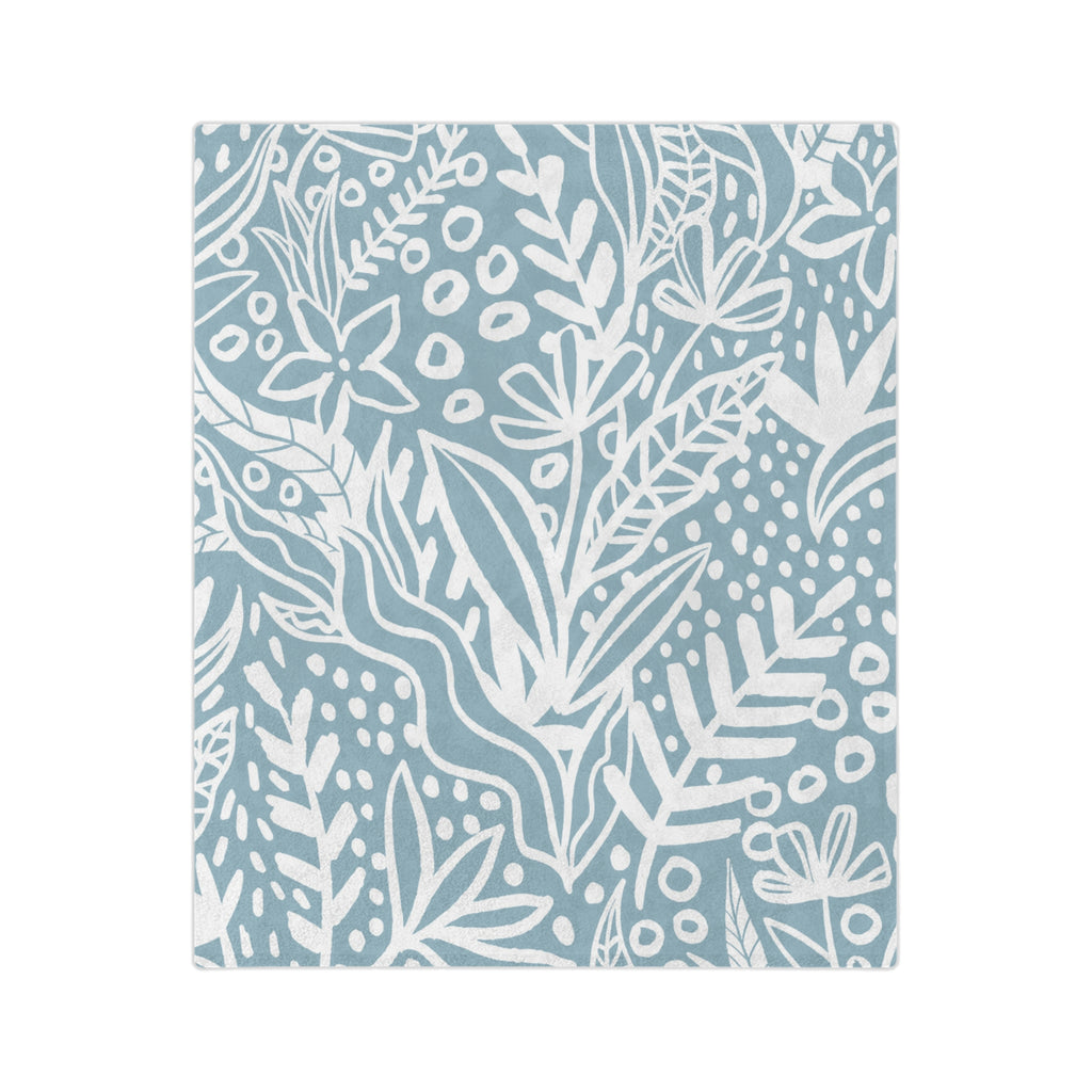 Microfiber Blanket | Soft Throw for Home Decor - Light Azure