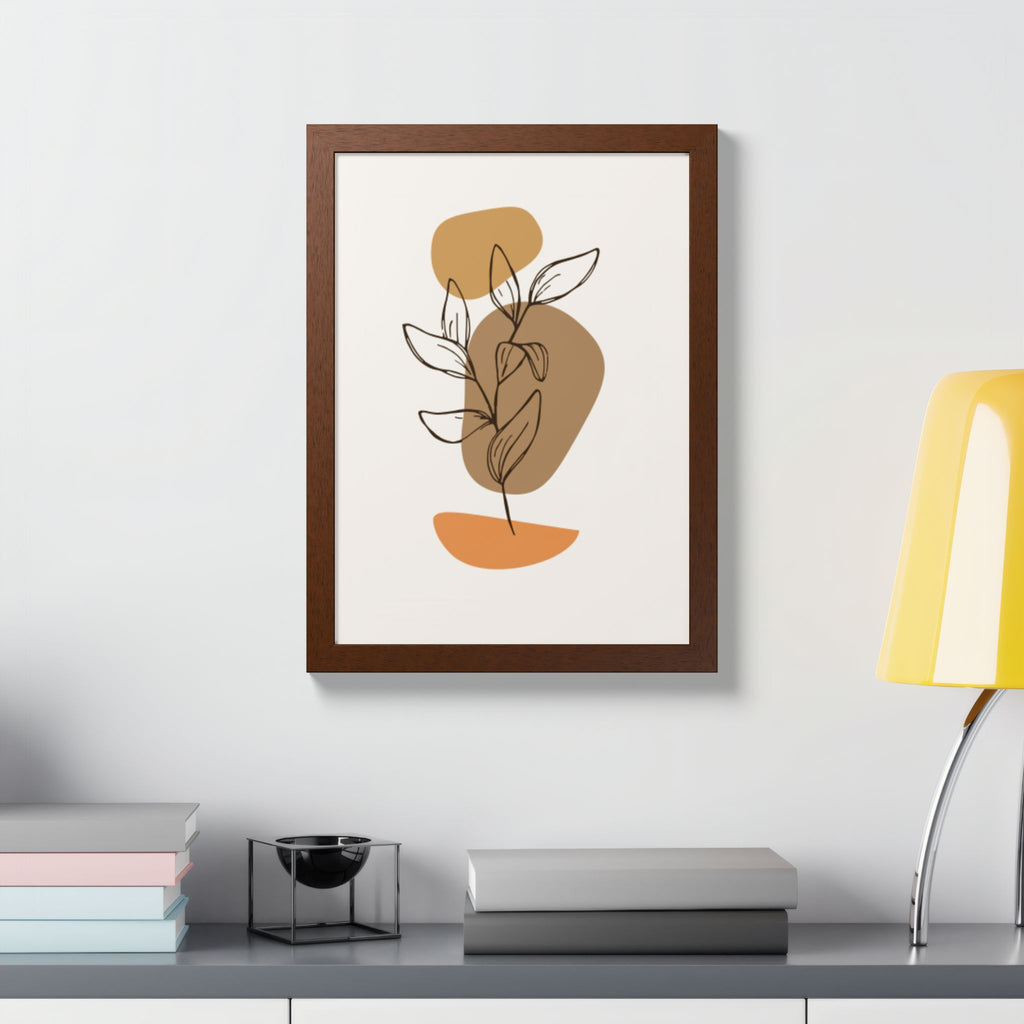 Multi-Color Framed Poster | Abstract Wall Art, Boho Home Decor | Pattern 9