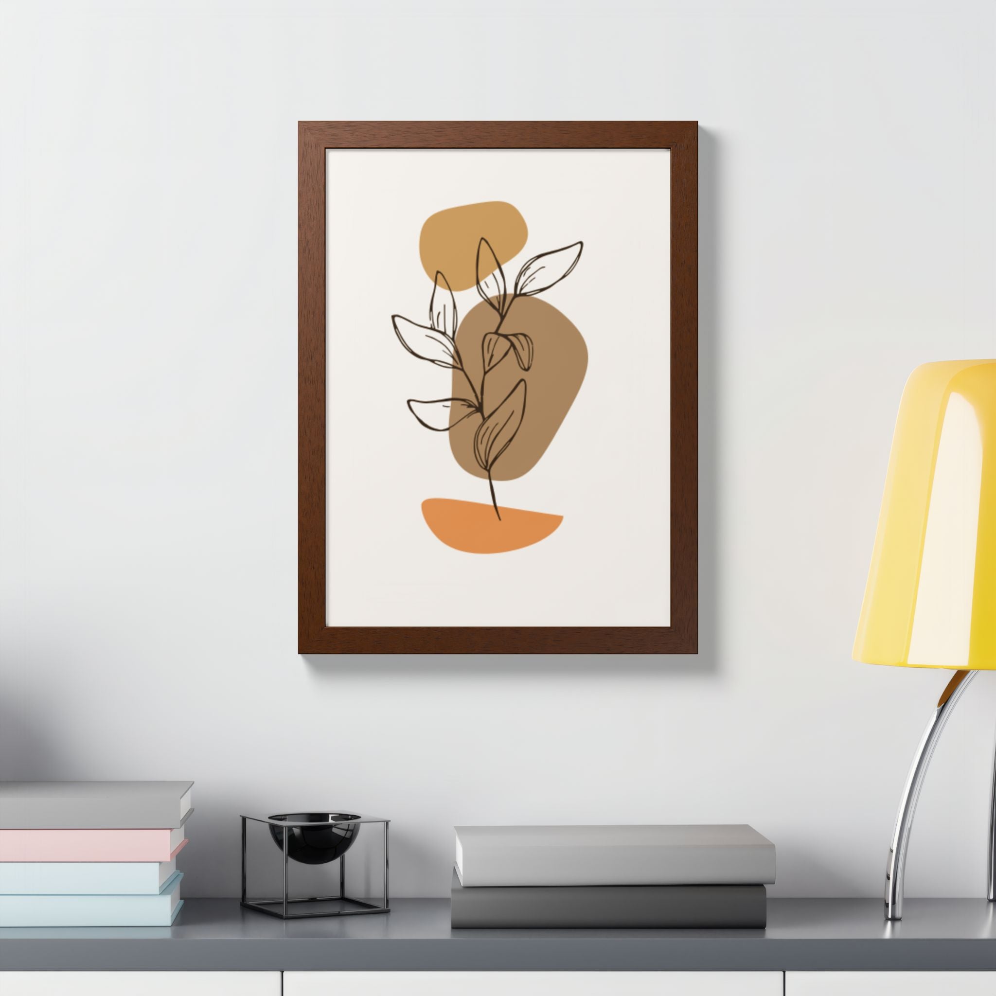 Multi-Color Framed Poster | Abstract Wall Art, Boho Home Decor | Pattern 9