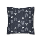 Cushion Cover, Throw pillow Case for Couch ( Single Piece) : Navy Mudcloth Arrow - SnugLiving