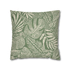 Cushion Cover, Throw pillow Case for Couch (Single Piece) : Leafy Pattern - SnugLiving
