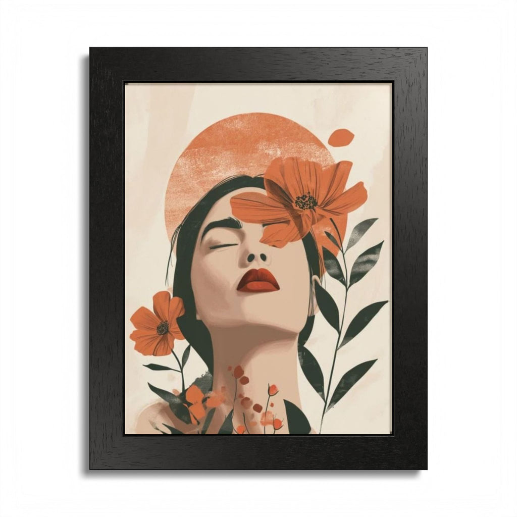 Multi-Color Framed Poster | Abstract Wall Art, Boho Home Decor | Pattern 10