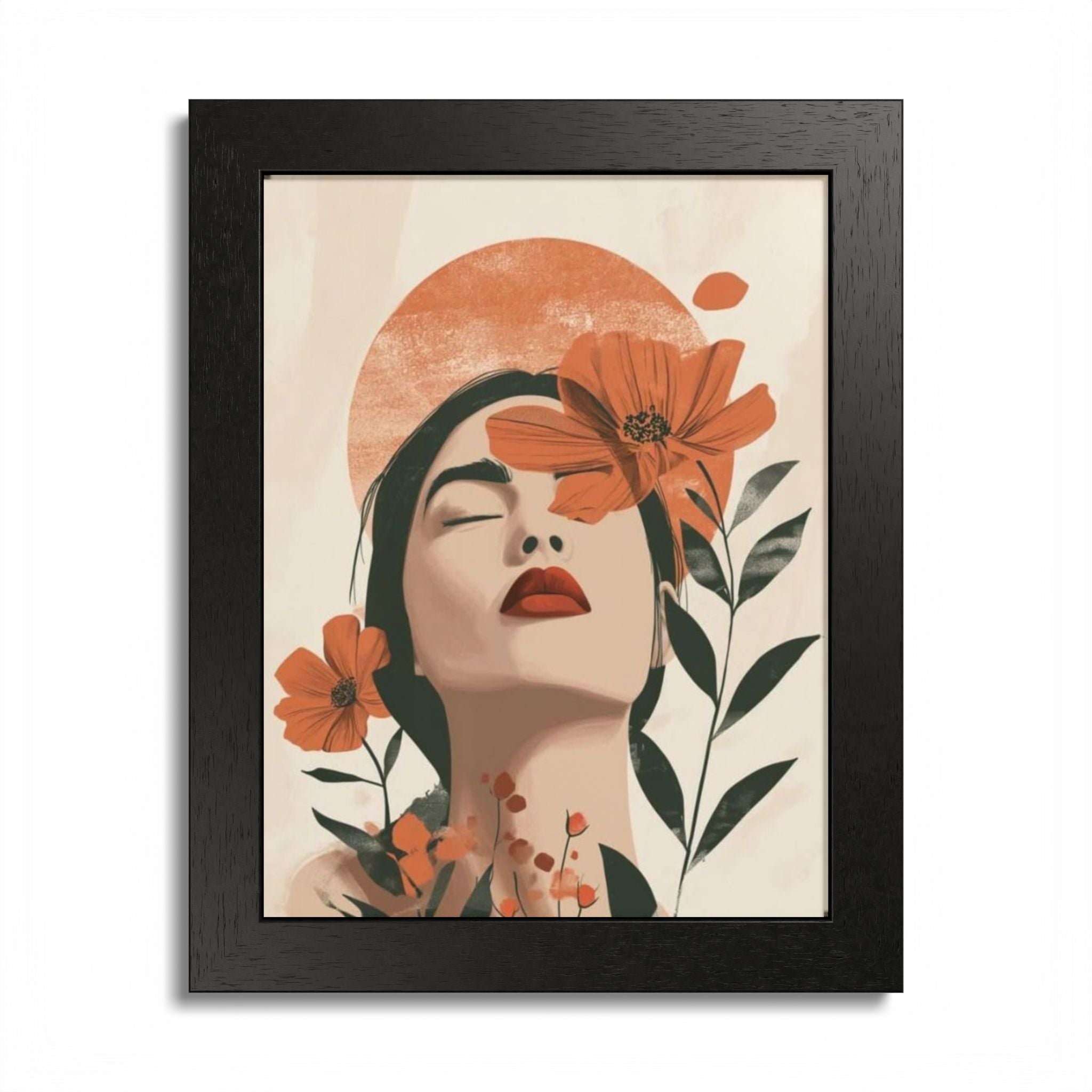 Multi-Color Framed Poster | Abstract Wall Art, Boho Home Decor | Pattern 10